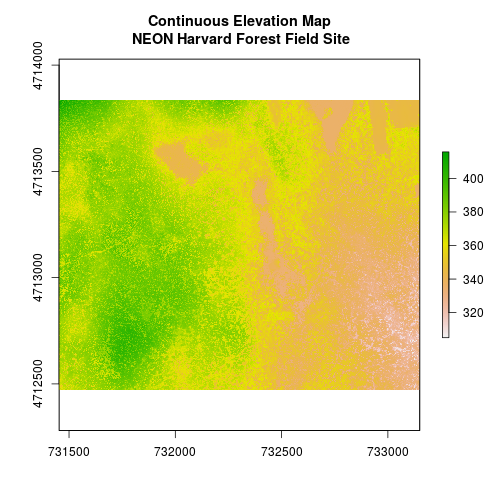 plot of chunk elevation-map